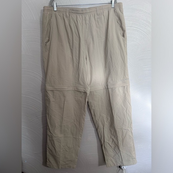 Columbia Other - Columbia PFG Pants Omni-Shade Convertible Beige Hiking Trail Mens Sz XXL X 32L